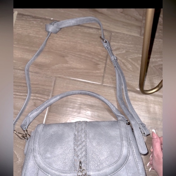 TRENDY MUTED GREY MODA LUXE CROSSBODY BAG - Picture 8 of 10